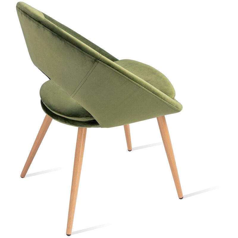 Mc Haus Pack 2 sedie Laguna nordic design perla sala pranzo Grigio 46x43x82cm