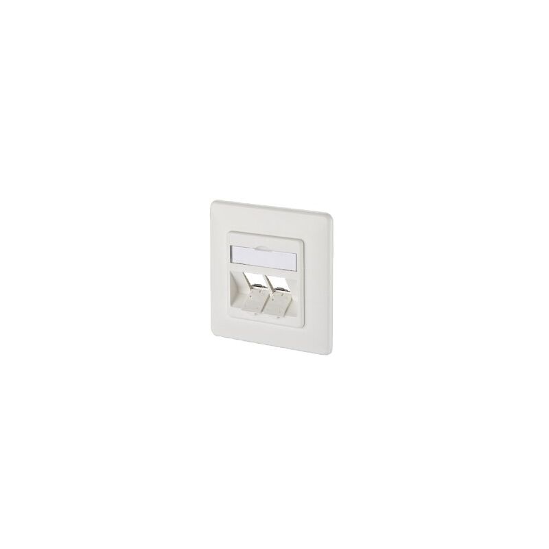 

Mc Technology E-Dat Módulo 8/8 (8) Up - Caja De Conexiones (Cat. 6, 2 Unidades, Vacío), Color Blanco