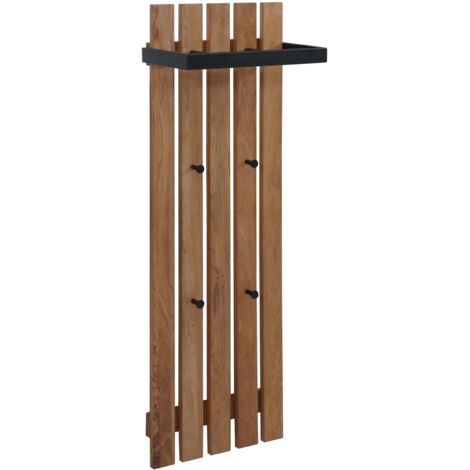 Indossatore appendiabiti Pieghevole 44x33xh103 cm in legno massiccio