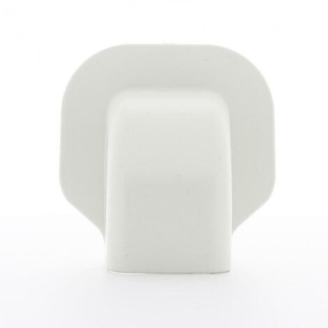 Mcair curva a muro 080 per canale di condizionamento 8x6 cm bianco macm080