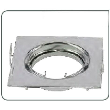 Mcair porta lampada orientabile quadrato cromato ioportlampqcr