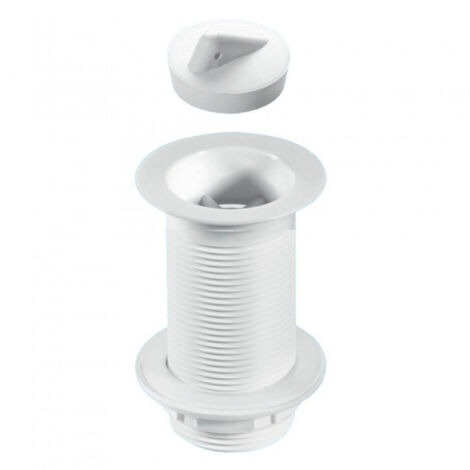 Mcalpine 1 1/4" White Plastic Basin Waste with PVC Plug