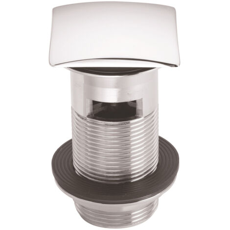 McAlpine 1.25" CP Brass Basin Waste with Spring Plug