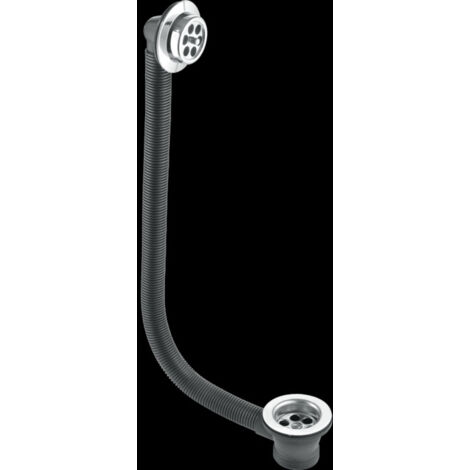 McAlpine 1.25" x 70mm Bath Waste & Overflow - Chrome Grating