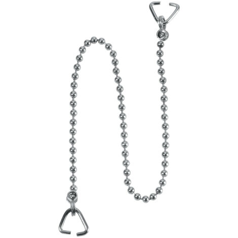 McAlpine 18" Chrome Chain& 2 Triangles for Bath Fixtures