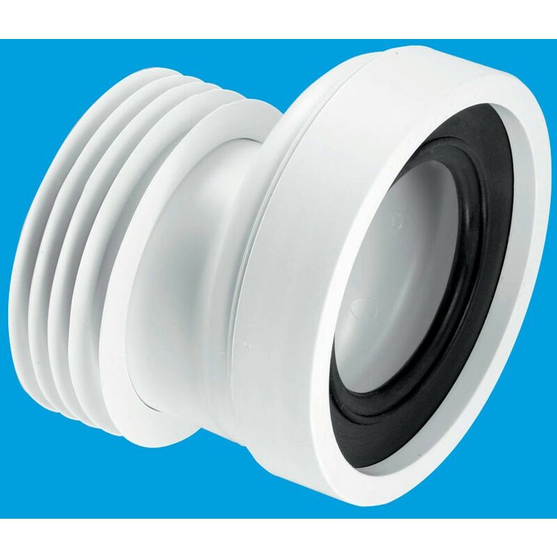McAlpine 20mm Offset Rigid WC Connector - 110mm Outlet