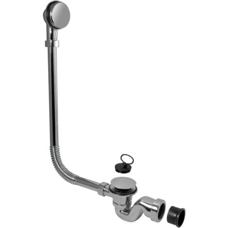 McAlpine 25mm Chrome Bath Trap with Combined Waste and Overflow BRASSTRAP-25-CP