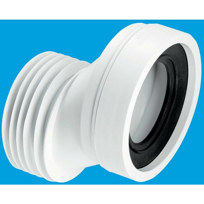 McAlpine 40mm Offset Rigid WC Connector - 110mm Outlet