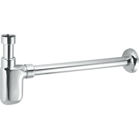 McAlpine A32UK-CB 75mm Water Seal Chrome Plated Brass Adjustable Inlet Cylindrical Bottle Trap