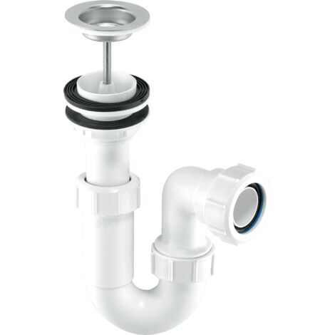 McAlpine ASA10W 75mm Water Seal Adjustable Inlet Tubular Swivel Basin Trap with 1¼" Multifit Outlet