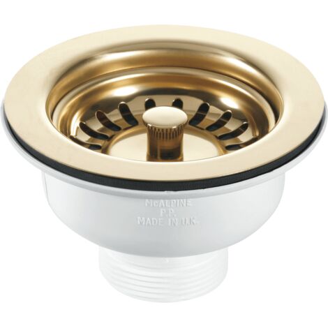 McAlpine BSWPVD 1.5" Basket Strainer Waste 113mm Stainless Steel Flange
