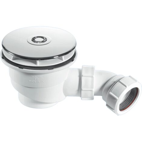 McAlpine Chrome on Plastic Waste 110mm Flange and Cover 90 x 50mm  1.5''
