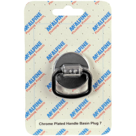 McAlpine Chrome Plated Handle Basin Plug