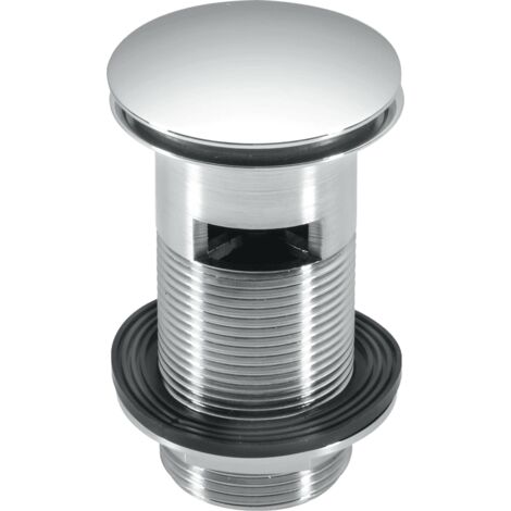 McAlpine Chrome Plated Slotted Clicker Basin Waste with Mushroom Top 1.25''    CW60-CB