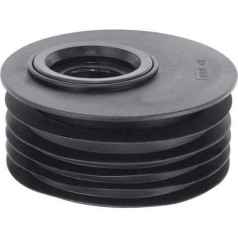McAlpine DC2BL-OS Black 4"/110mm Offset Drain Reducer Connector