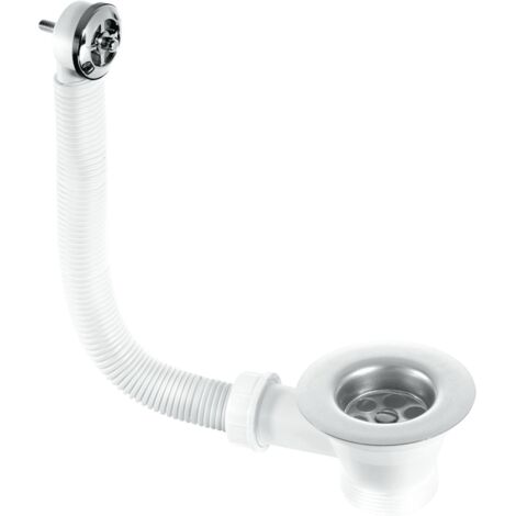McAlpine FSW2P Sink Combined Waste and Overflow - Nut and Bolt Overflow Connection