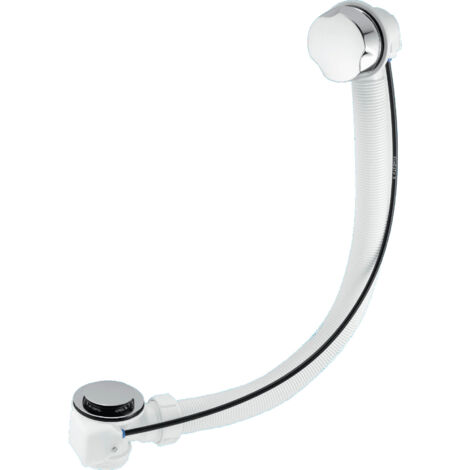 McAlpine PUB-CPB-1M 1.5" x 70mm Polished Stainless Steel Flange Pop-Up Bath Waste and Overflow 1M