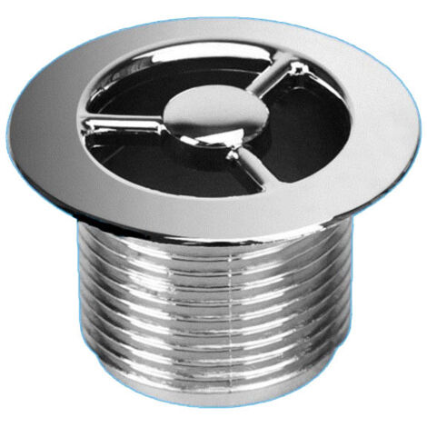 McAlpine S/GRID-25PB-CP Chrome Plated Sink Overflow Plain Grid Cover