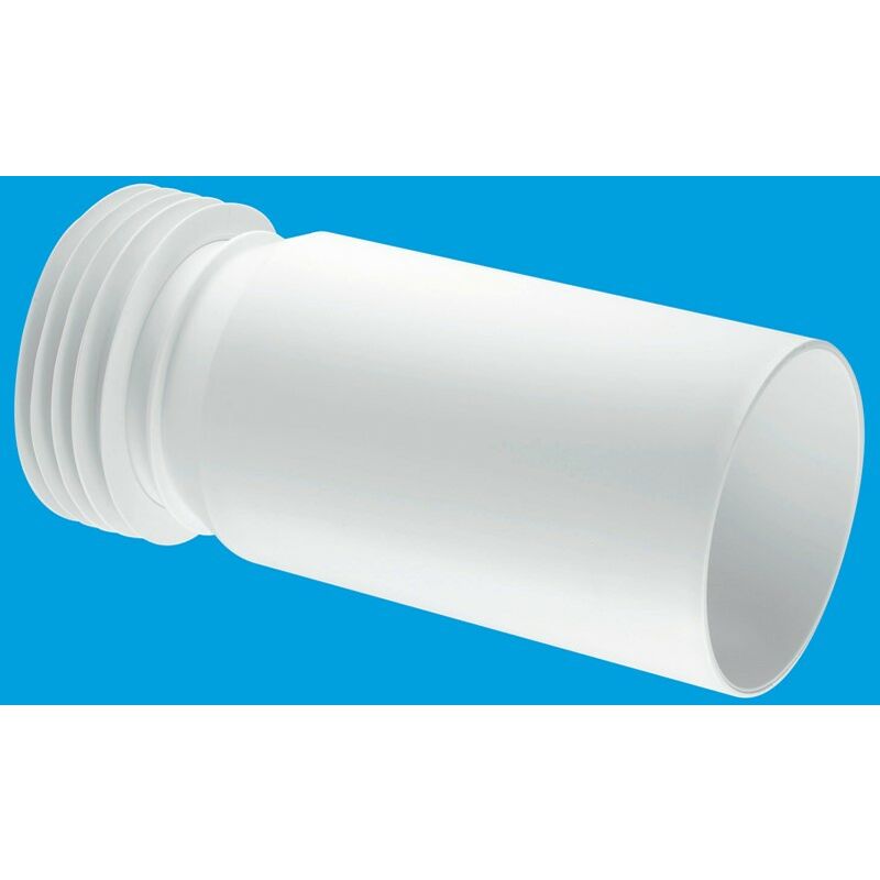 McAlpine Straight Extension Piece for Rigid WC Connectors - 110mm Outlet