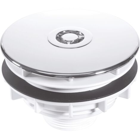 McAlpine SWHF4-CP High Flow Shower Waste: 110mm Chrome Plated Plastic Flange x 56mm Tail: Top Access: Backnut Model