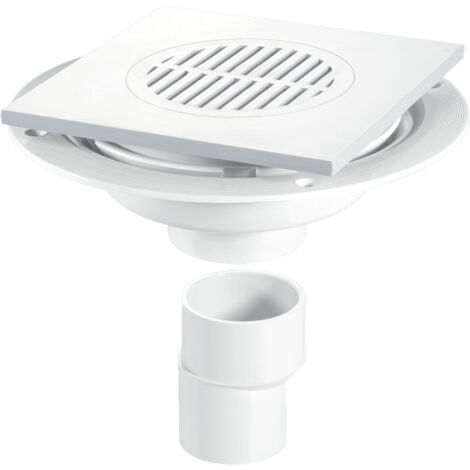 McAlpine USG2T6WH Untrapped Gully with 2" Vertical Outlet with 2" x 1½" Reducer and Square Tile