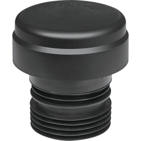 McAlpine VP100E Black Ventapipe 100 Internal /External with dual-fit synthetic rubber finger seal outlet for 4"/110mm pipe