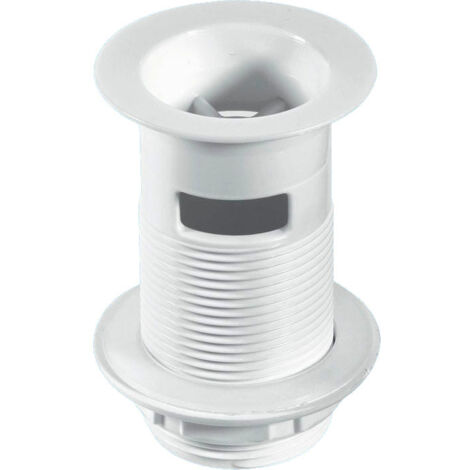 McAlpine W1C 1.25" Backnut Slotted White Plastic Basin Waste
