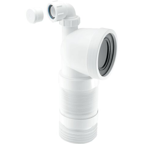 McAlpine WC-CON8FV 90 Degree Flexible WC Connector with Universal Vent Boss
