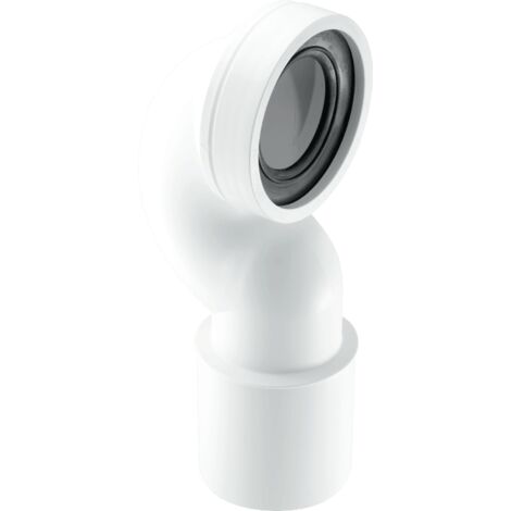 McAlpine WC-CONQP 4"/110mm 90 Degree Space Saving Bend Adjustable Length Rigid WC Connector