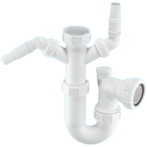 McAlpine WM11V 75mm Water Seal Silentrap Adjustable Inlet Tubular Swivel 'P' Trap