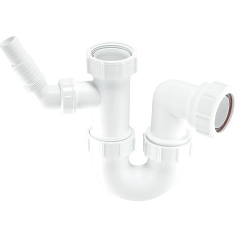 McAlpine WM14 75mm Water Seal Tubular Swivel 'P' Trap with 1½" Multifit Outlet and 135° swivel inlet connection for the discharge from a domestic appliance
