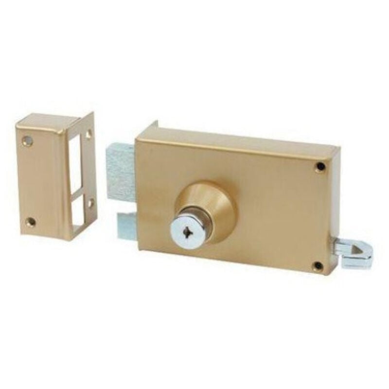 Mécanisme rempart horizontal tirage coloris or gauche Bricard 38012