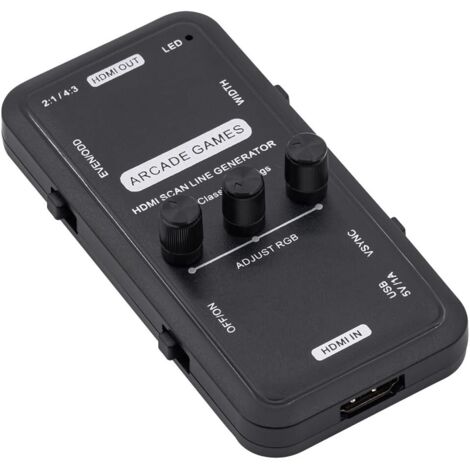 Mcbazel HDMI Scanline Generator Portable Audio Video Output Scan Line Generator Board for All Retro Games/Gamers/Mame/Arcade/Emulator