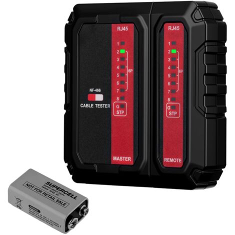 Mcbazel Testeur de câble RJ45 RJ11 pour câble de brassage, testeur de ligne, testeur LAN, testeur de câble téléphonique