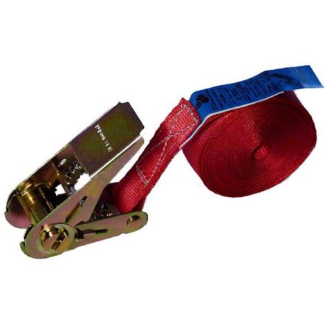 McBull Zurrgurt, 1-teilig, 25 mm, 6 m, 250/500 daN, Druckratsche