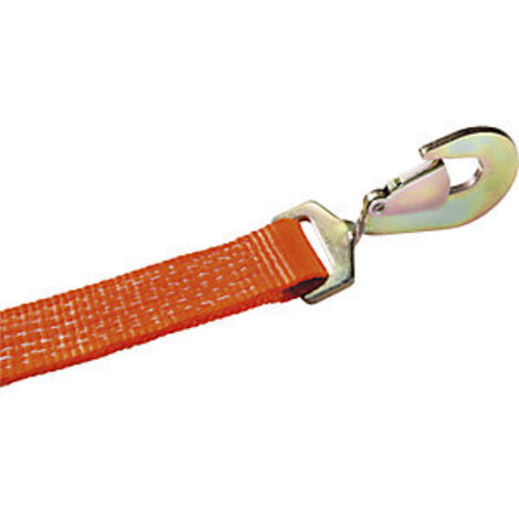 McBull Zurrgurt, 2-teilig, 25 mm, 4 m, 250/500 daN, Druckratsche/Karabinerhaken