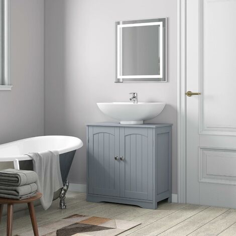 mcc direct Under Sink Bathroom Cabinet Free Standing Storage Unit Colarado GREY