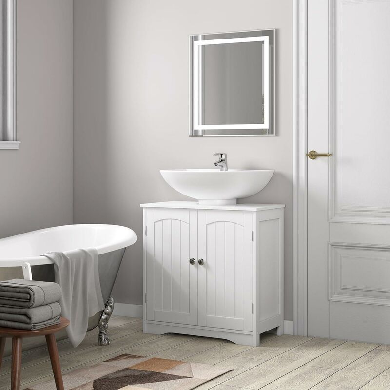 Mcc Direct - Under Sink Bathroom Cabinet Free Standing Storage Unit Colarado white