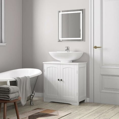 mcc direct Under Sink Bathroom Cabinet Free Standing Storage Unit Colarado WHITE