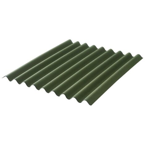 Mccover – Plaque bitumée ondulée 2m – Largeur 86cm – Épaisseur 2,02mm – Résistante aux intempéries – Pour carport et hangar industriel