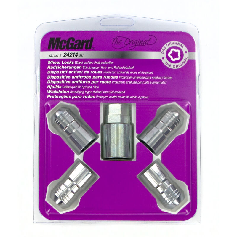 McGard 24214SU Standard Antifurto per Ruote M14x1.5 conico Lunghezza 39.7 mm SW21