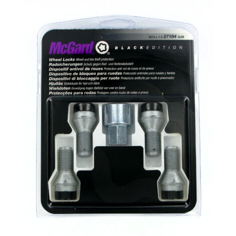 McGard 27184 SUB Antifurto per Ruote M14 x 1.5 conico SW17, 24 mm , Nero