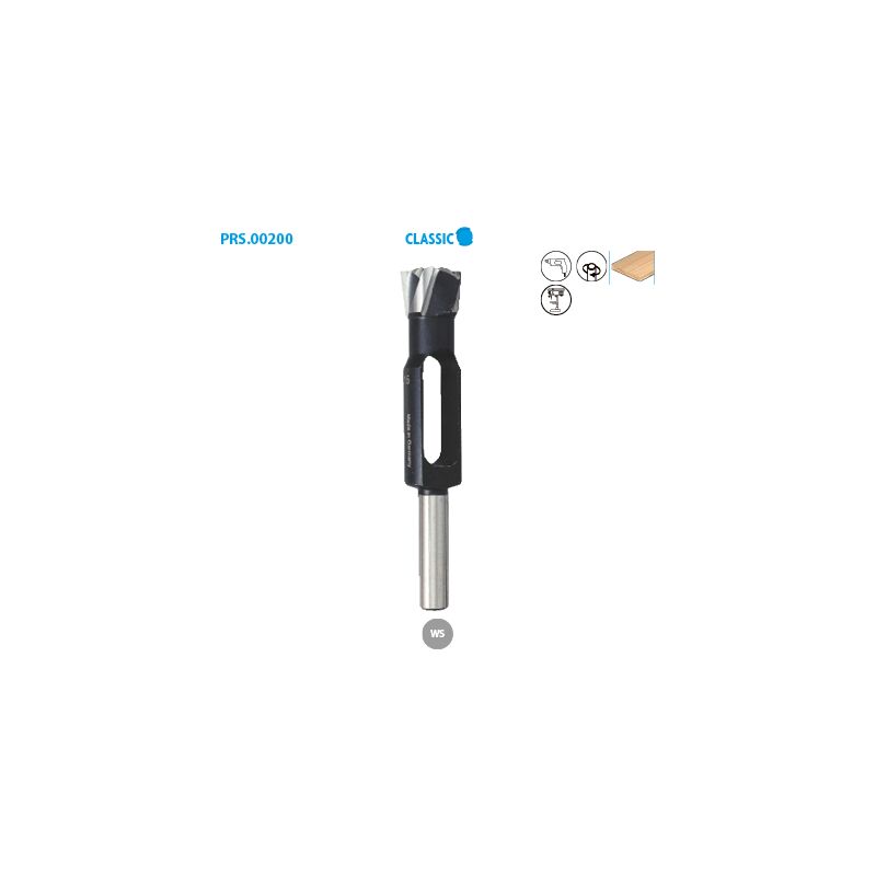Mèche à bouchonner acier WS pour bois Classic ø 50 ø Queue 16 Long. 140mm