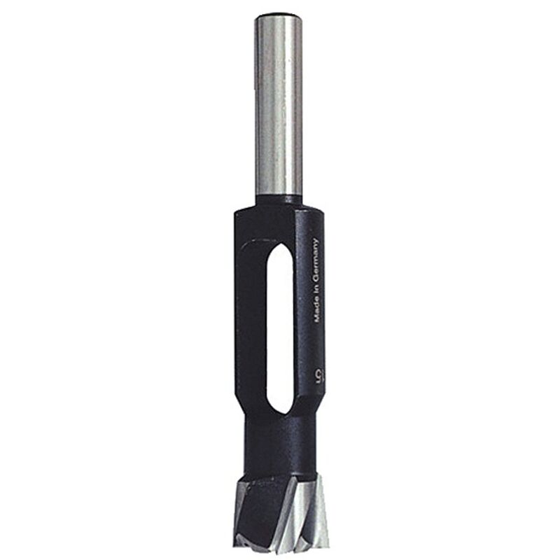 Leman - Mèche à bouchonner acier, diamètre 20 mm, queue diamètre 13 mm, longueur totale 140 mm