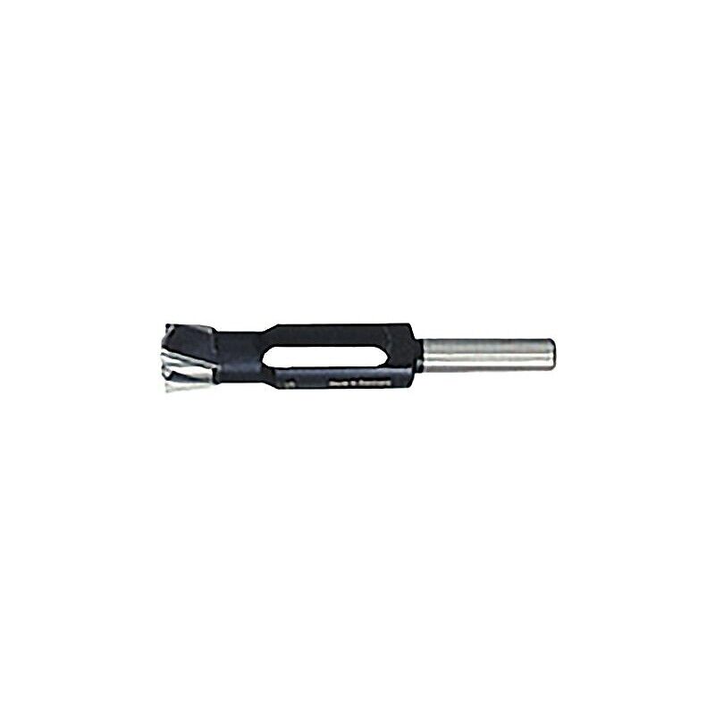 Leman - Mèche à bouchonner acier, diamètre 25 mm, queue diamètre 13 mm, longueur totale 140 mm