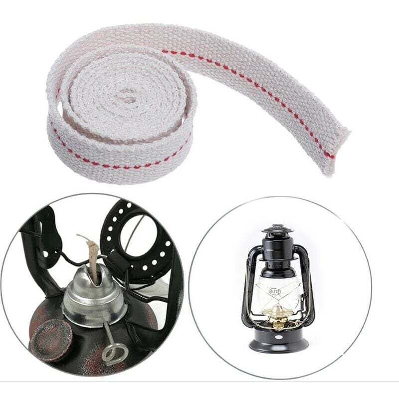 Mèche Lampe à HuileLongueur 5M-Mèche Lampe à pétrole Largeur 11 mmMèche Lampe ✮100% Coton✮ pour Lampe à petrole/Lanterne à Huile- Lampe bruleur
