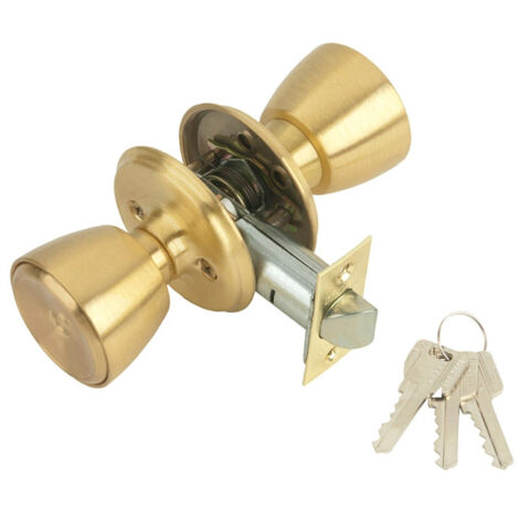 MCM cerradura pomo 508-3-3-60 , Pomo serie 508/3/3/60 para puertas de madera MCM Para puertas de paso de 32/50 mm de grosor Picaporte tubular con entrada de 60 mm Frent