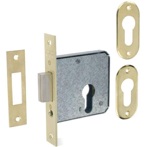 Baldwin 8322 Cylindre à mortaise en C Laiton satiné Noir 2,8 cm