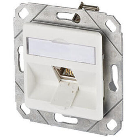 MCM MC TECHNOLOGY E-DAT MÓDULO 8(8) UPK - ENCHUFE DE CONEXIÓN (CAT. 6), COLOR BLANCO