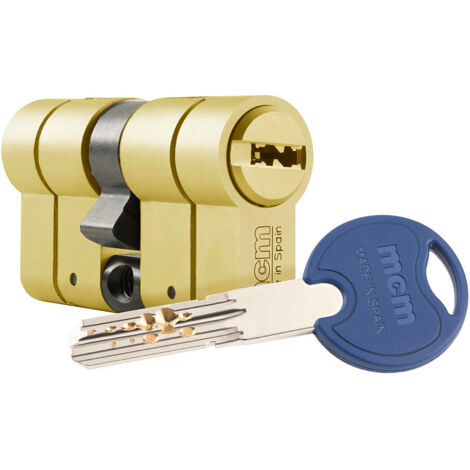 MCM SCX+DE 30-30 cilindro di sicurezza dorato antibumping